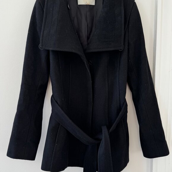 Aritzia Babaton Wool Connor Coat (black, M) - Picture 3 of 4